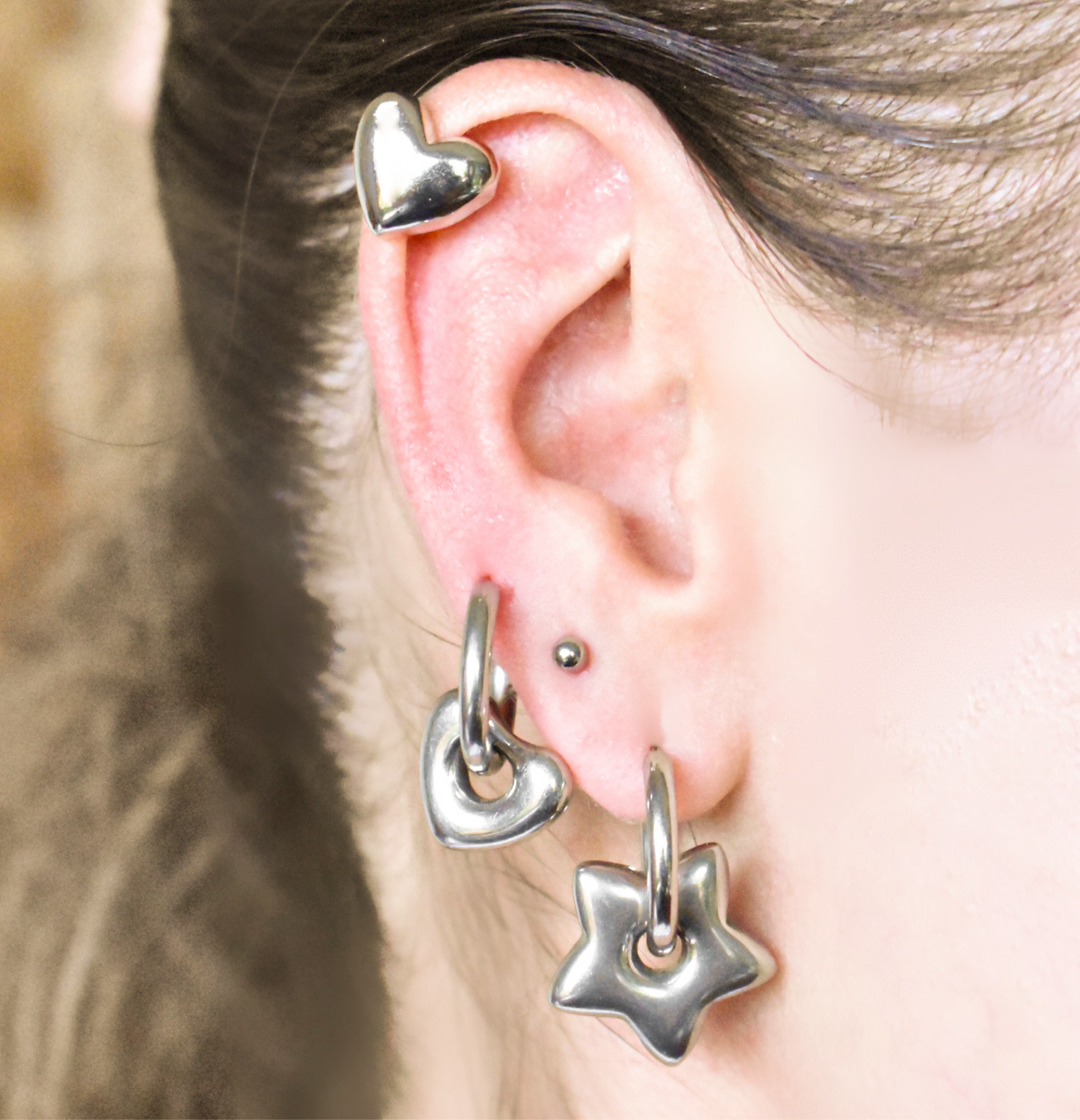 Zarcillos silver