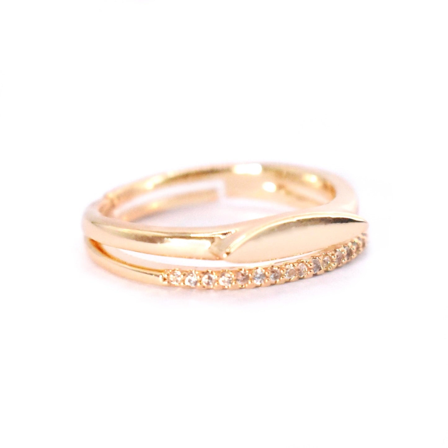 Anillo gold medio dedo