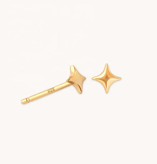 Zarcillos gold plata 925