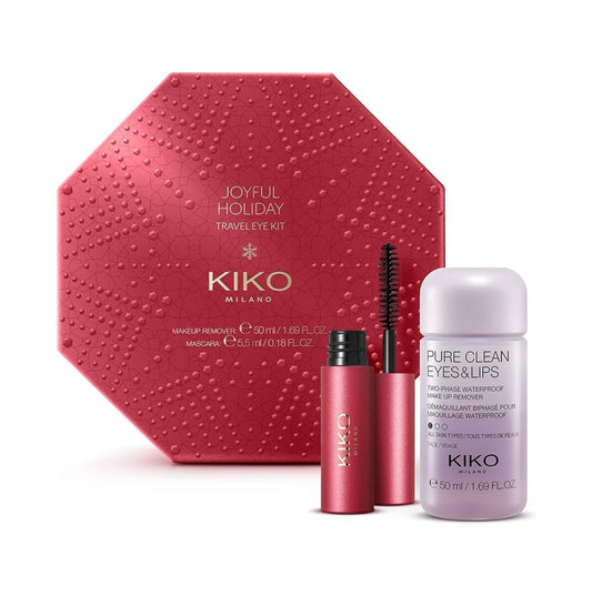 Kit mascara de pestañas + desmaquillante travel size Kiko Milano