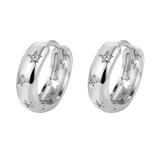 Zarcillos silver